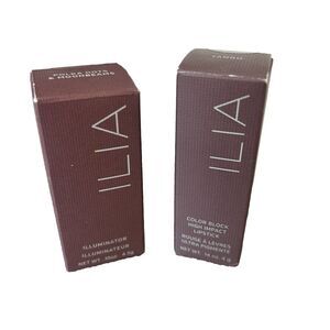 ILIA Lot 2 pcs Illuminator Polka Dots & Moonbeams,High Impact Lipstick Tango NEW